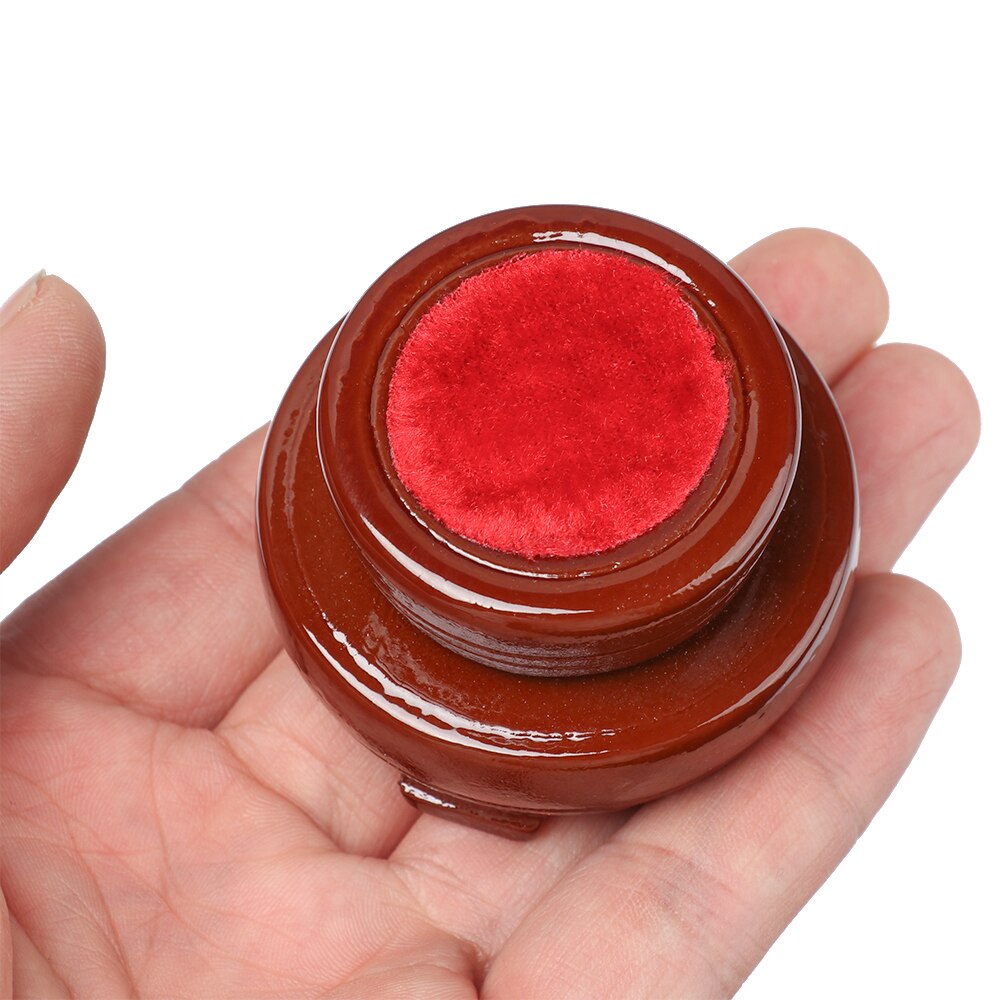 Retro Desktop Ornament Ball Display Stand Fixed Crystal Sphere Base Square Glass Holder Wood Pedestal Transparent Support