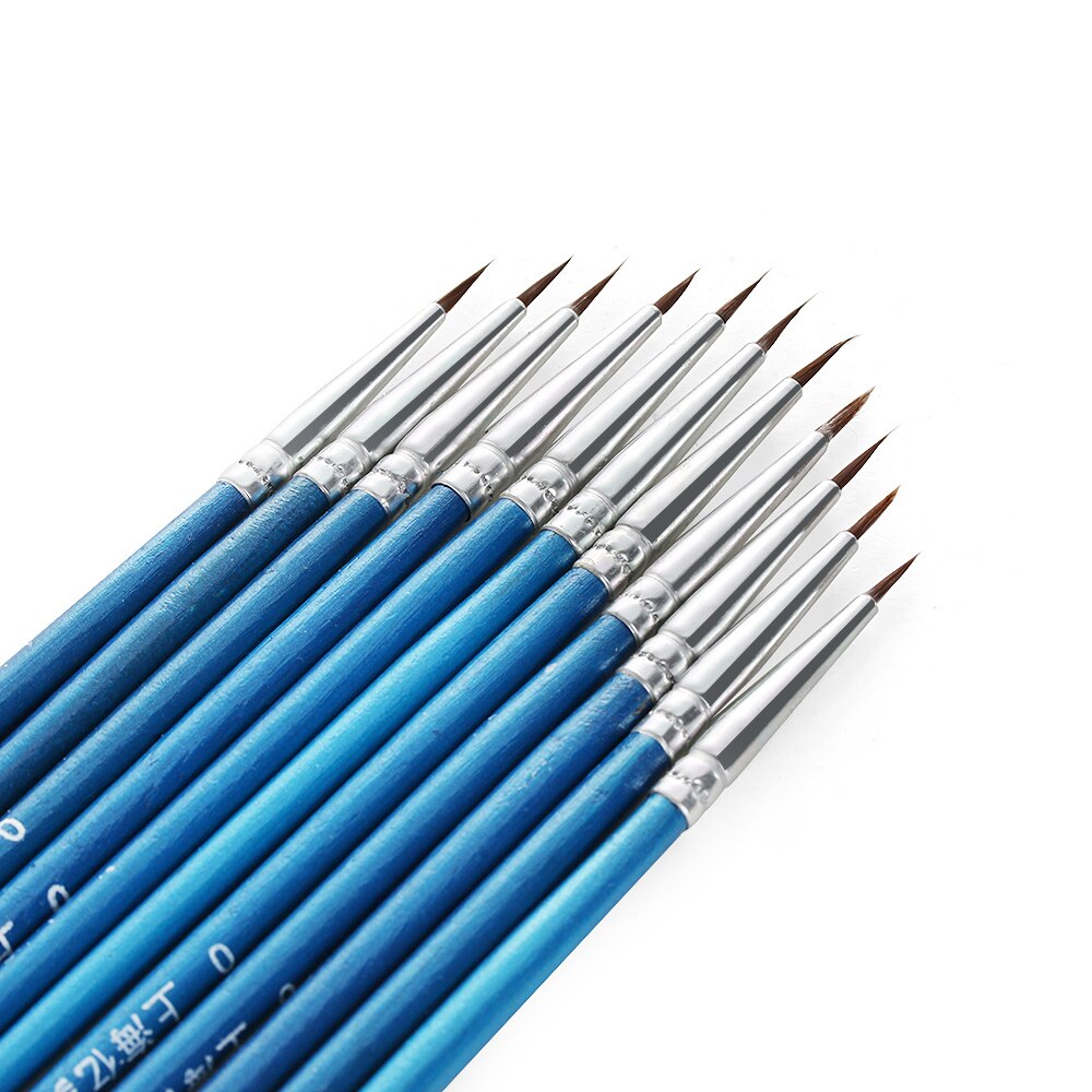10 Pcs/lot Point Tip Pastry Baking Tools Nylon Fiber Hair Line Drawing Pen Artist Paint Brush Fondant Cake Decorating Tool