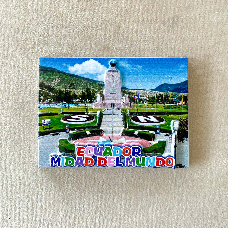 Ecuador travel souvenirs Home Decor Items Collection Crafts Equator Monument, scenery 3D stereo refrigerator magnet