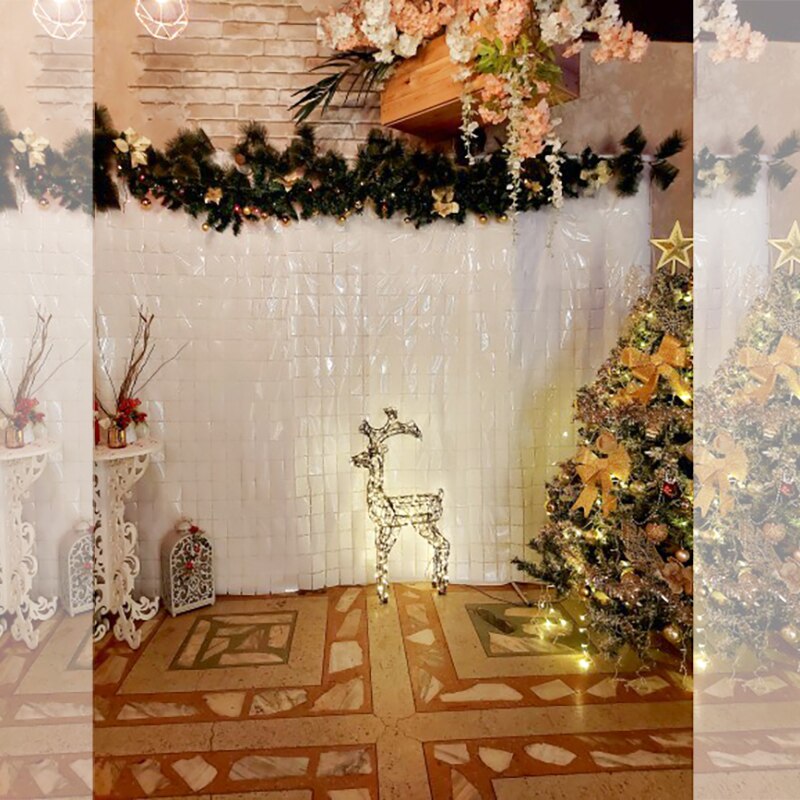 2 Stks/partij Bruiloft Decoratie Kleine Vierkante Bachelorette Party Achtergronden Verjaardagsfeestje Decoraties Muur Achtergrond Gordijn