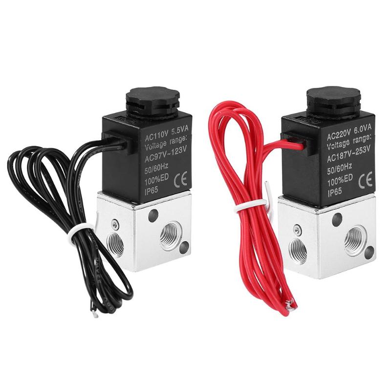 1/8BSP 3 Way Normally Solenoid Closed Fast Response Electric Switch Water Valve Control Appropriate Flow and Direction