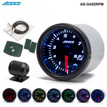 Car Auto 12V 52mm/2&quot; 7 Colors Universal Car Auto Tachometer Gauge Meter LED With Sensor and Holder AD-GA52RPM