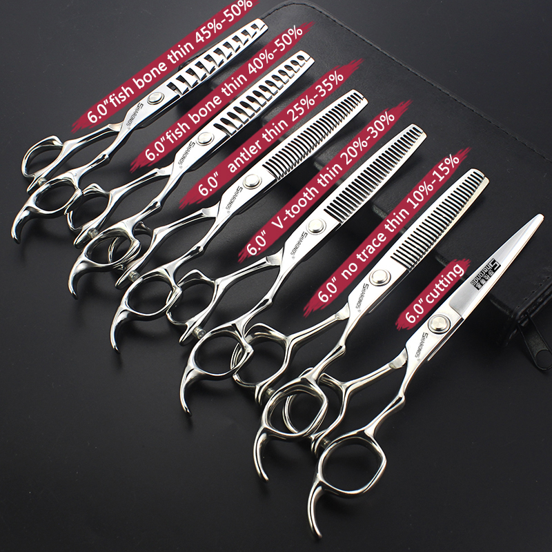 6-Inch Haarknipper, Platte Schaar, Dunne Tandenschaar, Professionele Tondeuse, Huishoudelijke Schaarset.: Licht Geel