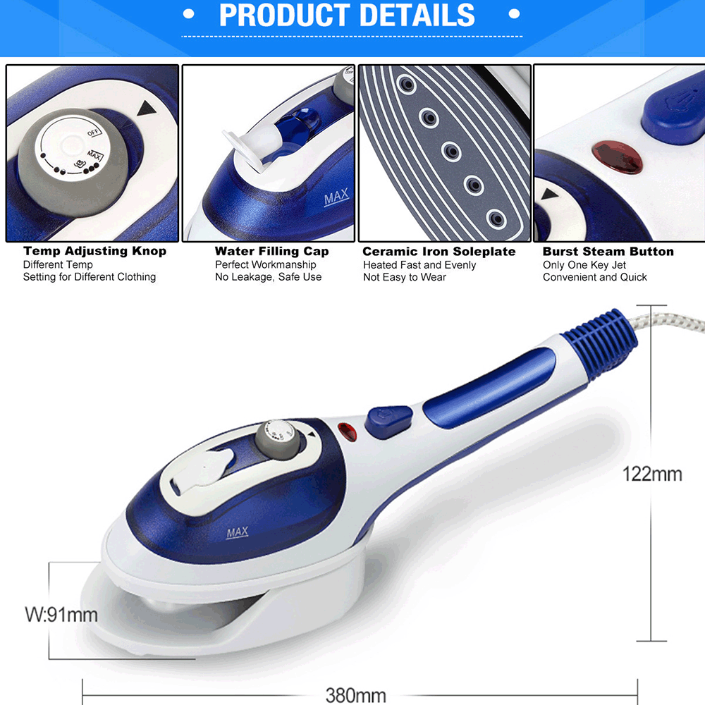 Portable Handheld Steam Iron Engine Home Clothes Steamer Machine Flat Multi-function SStreamer for clothes garment