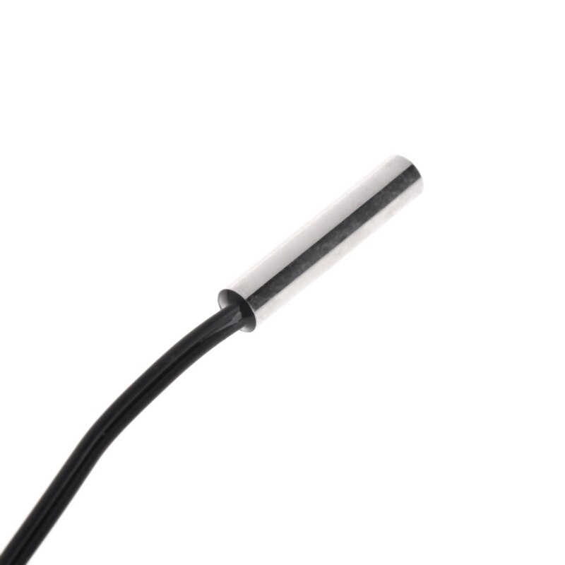 150 cm ntc 10 k ohm 1% 3435 termistor temperaturføler cylinder probe 1.5 m leder
