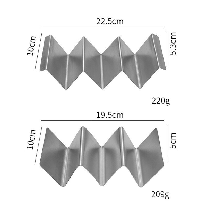 Taco Houder Rvs Pannenkoek Maïs Roll Rack Burrito Tortilla Plaat Lade Pizza Lente Roll Display Houder Keuken Benodigdheden