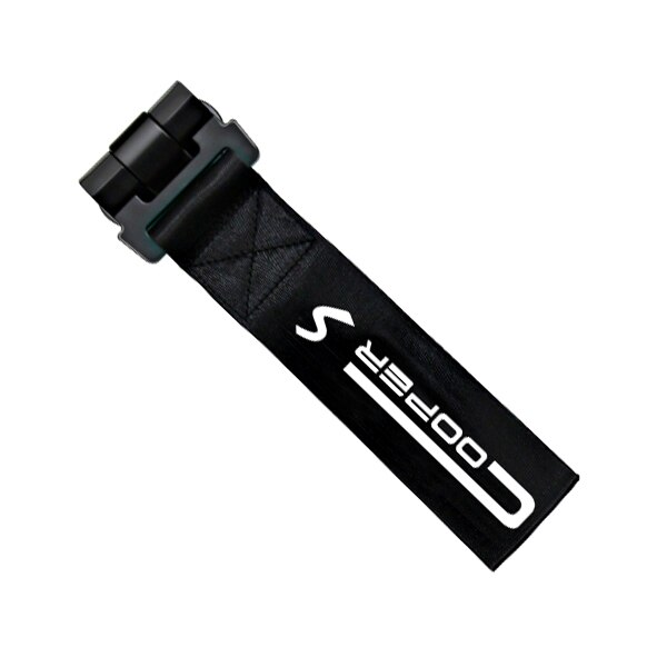 Courroie de remorquage pour MINI Cooper R50, R53, R55, R56, R57, R58, R59, R60, R61, F54, F55, F56, F60: coopers black
