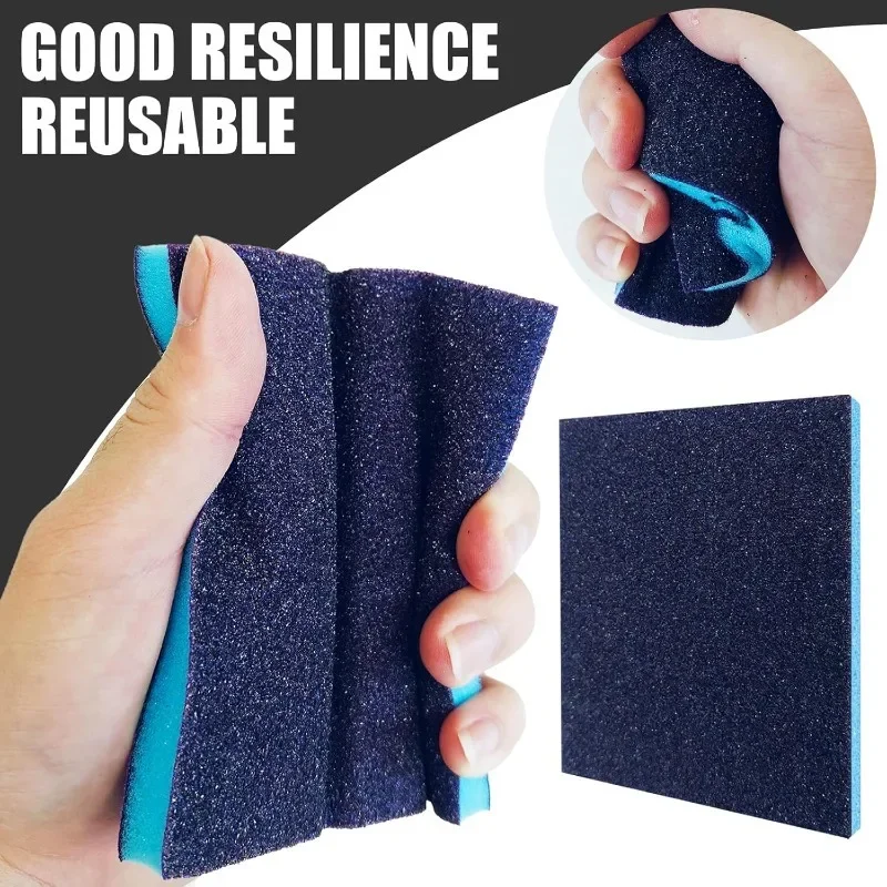 24/6x Schuurspons Polijstspons Blok Schurende Handschuurmachine Spons Schuurpapier Metaal Hout Glas Nat Droog Schuurpads Schurend
