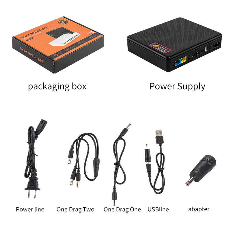 16000 mah DC ononderbroken voeding mini UPS batterij backup 5 v 9 v 12 v usb router optische modem voeding POE Mobiele power bank
