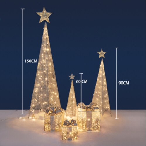 Kerst Decoratie Ins Nordic Kerstboom Woninginrichting Kerst Verlichting Scene Layout Led Licht Boom Meubels