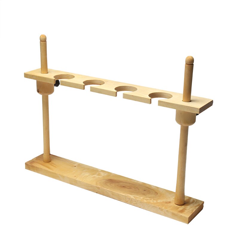 1Piece/lot 4 holes Wooden separatory funnel stand, funnel rack support, wooden support for 125ml to 500ml separating funnels