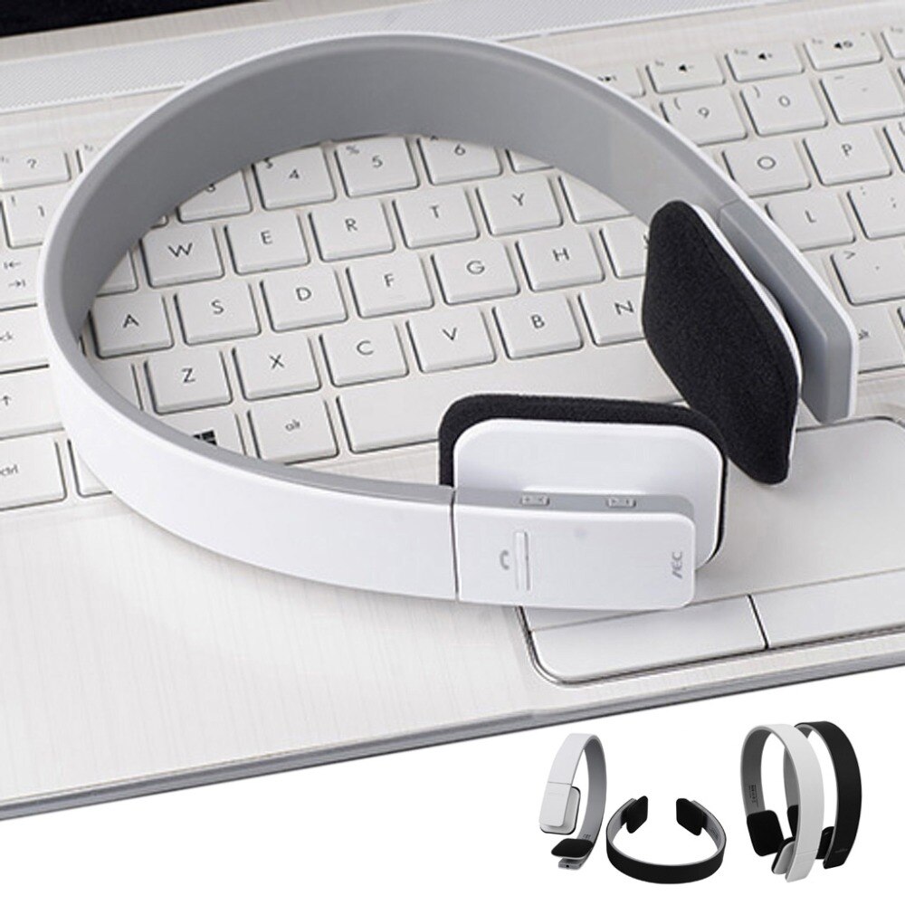 Originele AEC BQ-618 Draadloze Bluetooth Hoofdtelefoon Ingebouwde Microfoons Noise Cancelling Headsets Stereo Geluid Hifi Koptelefoon: white