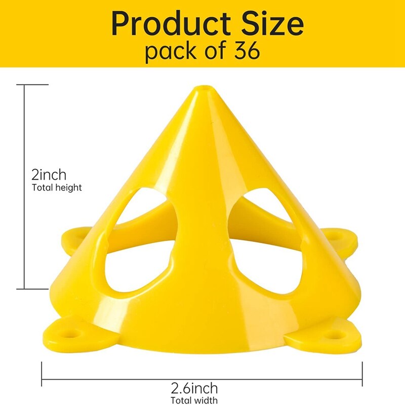 36 Pcs Painters Paint Stand, Cabinet Door Painting And Drying Rack, Painting Stand For Canvas. Plastic Mini Cone Risers