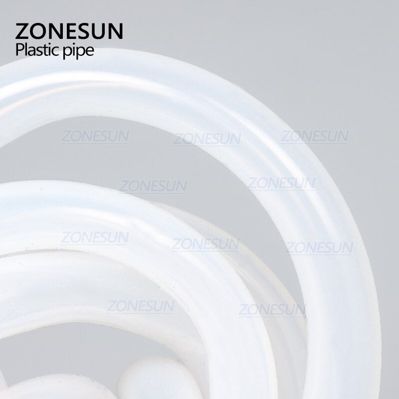 ZONESUN Length 2m inside diameter 7mm round tube connect to filling machine .plastic pipe for electric filling machine