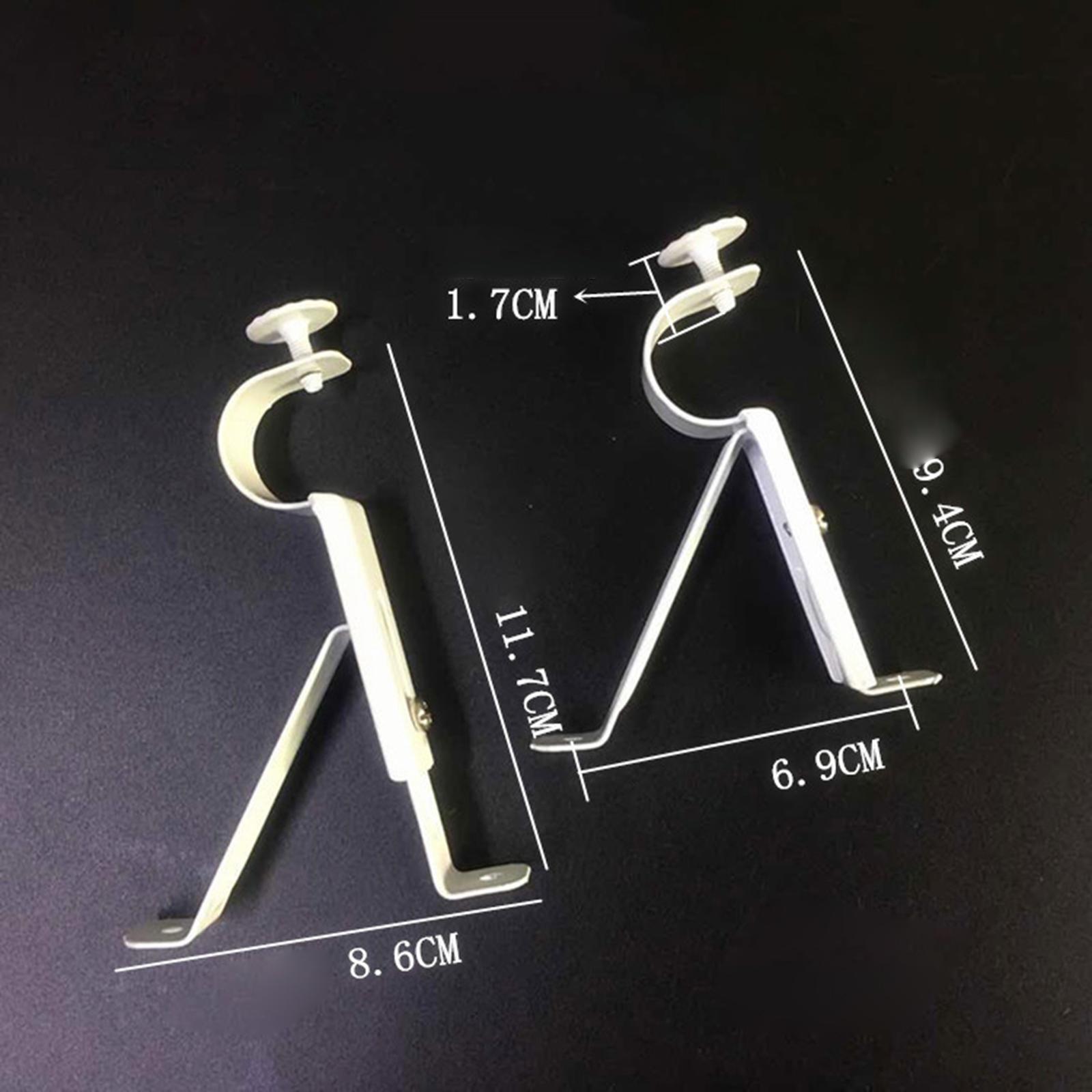 2 Stück Gardinen stangen halterungen Vorhang büGel Vorhang Halfter Hardware- Universal--Stütz gestell für 1 Zoll bis 1,1 Zoll Vorhangs tange
