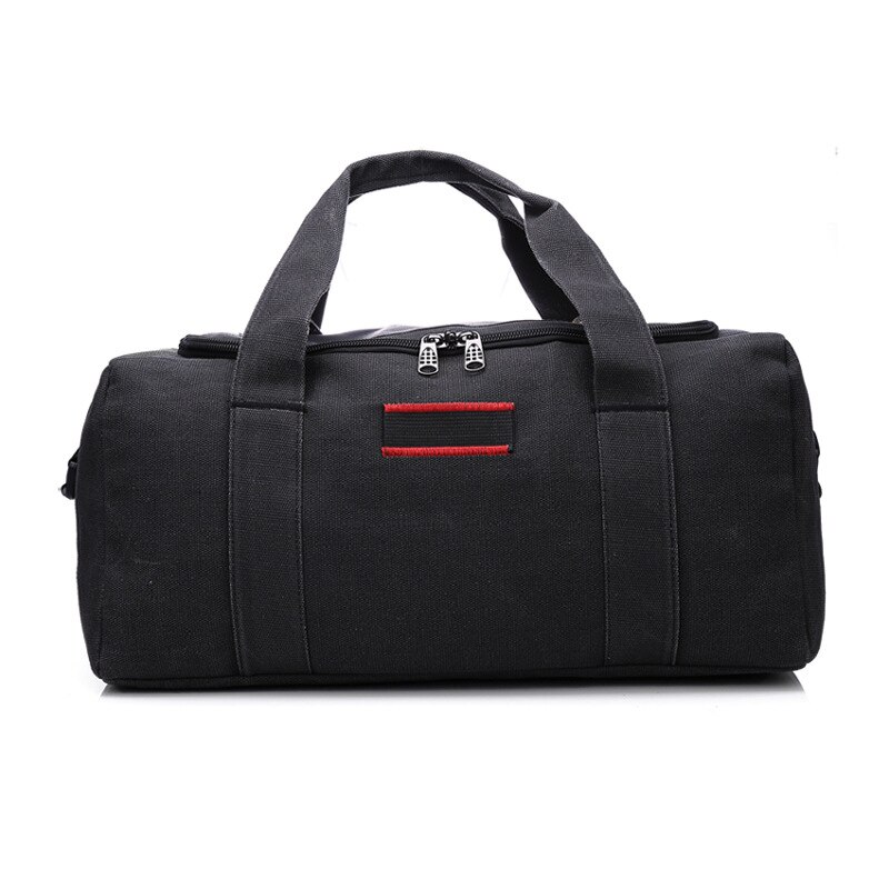 Modernos bolsos de lona de viaje para hombre, bolsas de equipaje de mano para hombre, bolsa de lona para mujer, bolsa de viaje, bolsa de fin de semana, gran capacidad, triangulación de envíos: Black