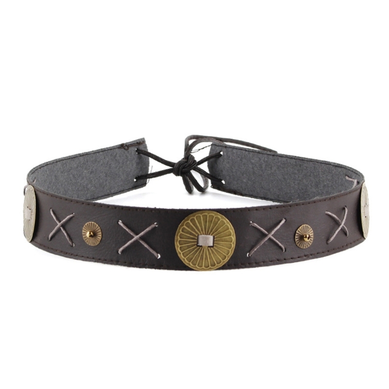 Nativo americano frisada Cowboy Hat Band, Western Studded Belt, DIY mexicano Hat Band: Verde