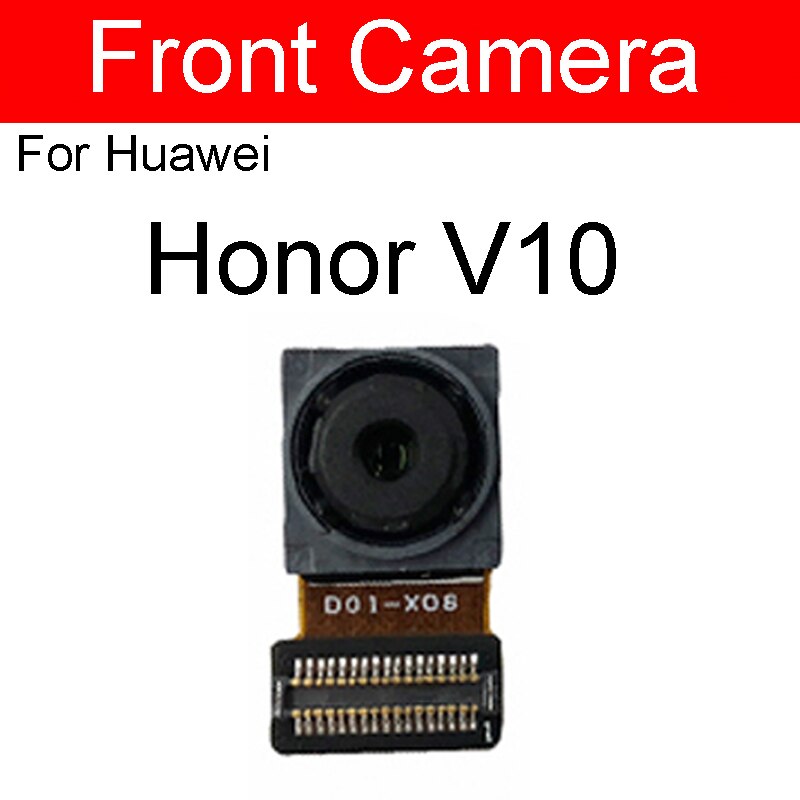 Cámara frontal para Huawei Honor View 6 7 8 V8 8x9 9i V9 10 V10 V20 Max Plus Lite Play pequeña reparación de reemplazo de cámara: For Honor V10