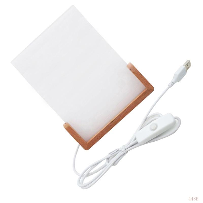 448b SUBLIMATION Cadre photo vierge en vierge avec lumière LED support support pour imprimerie machines à chaleur à