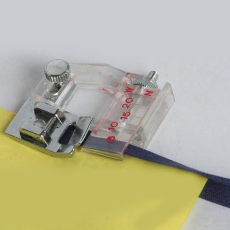 1Pc Adjustable Cloth Edge Presser Foot for Sewing Machine Transparent Scale Sewing Foot Household Sewing Machine Accessories