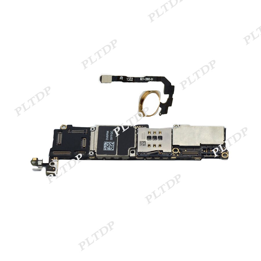 100% Original unlocked for iphone 5S Motherboard Without Touch ID/With Touch ID,16gb/32gb/64gb For iphone 5S Logic boards