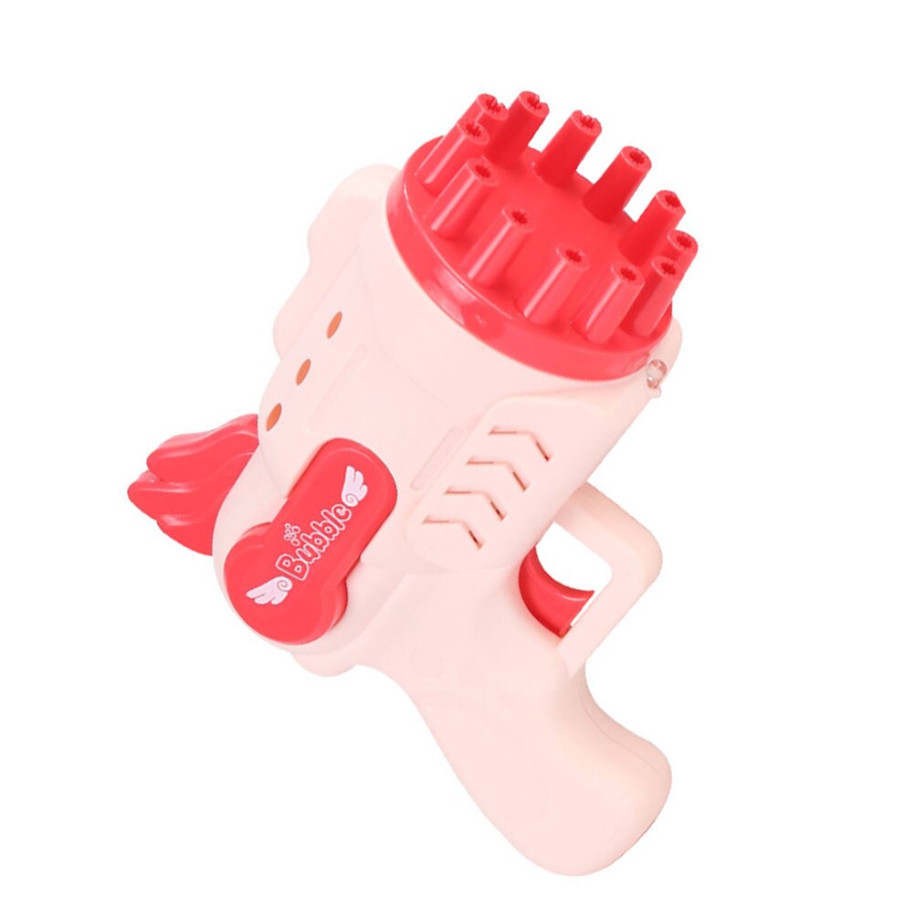 1 Set of Electric Bubble Maker Bubble Blower Plastic Bubble Machine Plaything: Pink