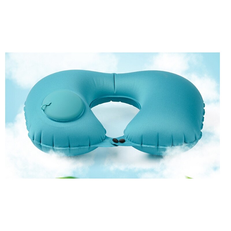 Opblaasbaar Nekkussen, Volledig Verstelbare Hals Kussen Voor Vliegtuig Reizen, Auto, Bus En Rail Reizen Kussen