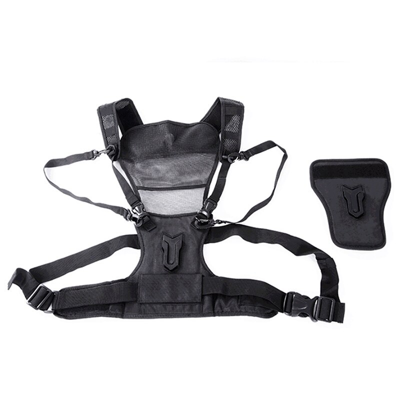 Multi soporte para cámara fotógrafo Chaleco con correa de doble caja lateral para cámara Canon Nikon Sony DSLR