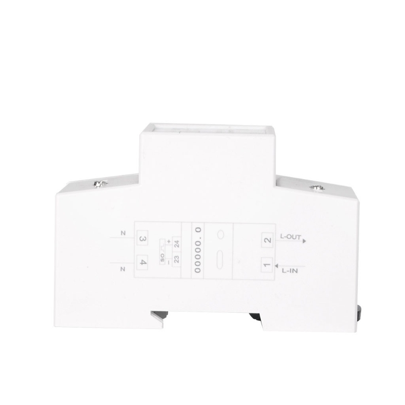 Electricity Meter 1 Phase 2 Wire 2P DIN-Rail Electric Meter Electronic KWh Meter 230V 5(80) A Din Rail KWh Meter M0XC