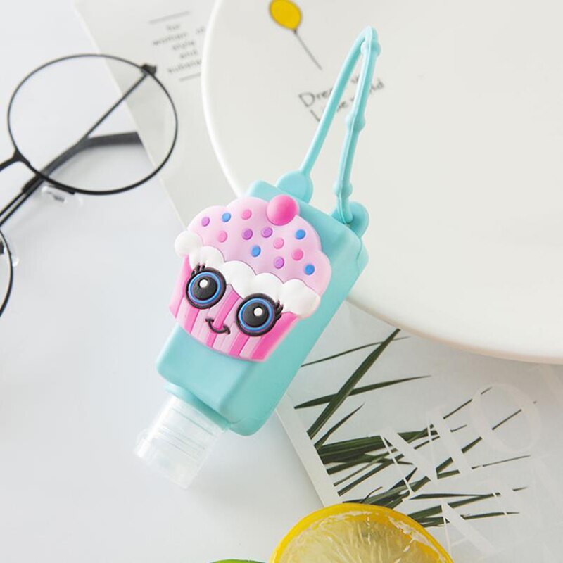 30ML Silicone Hand Sanitizer Holder Travel Portable Safe Gel Holder Hangable Liquid Soap Dispenser Containers Multiple styles: F