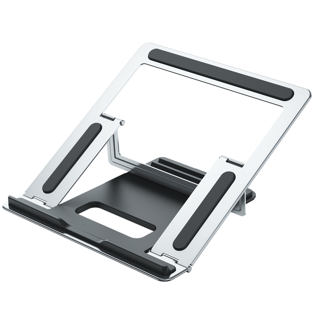 Tablet Stand Aluminum Desktop Adjustable Stand Foldable Phone Holder For iPad Pro 12.9 11 Air Mini Drawing Monitor: Silver