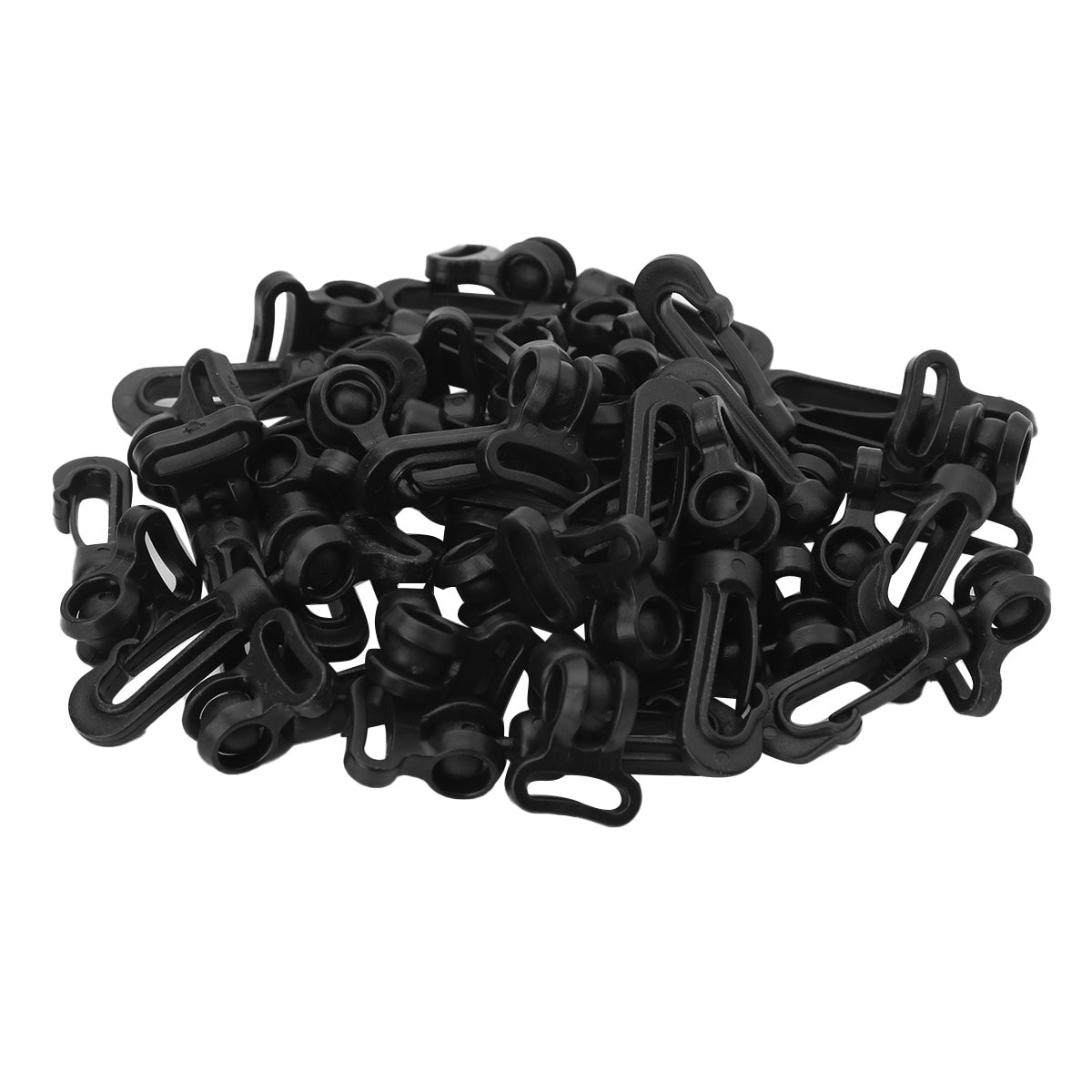 30Pcs Plastic Webbing Snap Hooks Rotary Swivel Rocker Cell Phone Strap Backpack Buckles