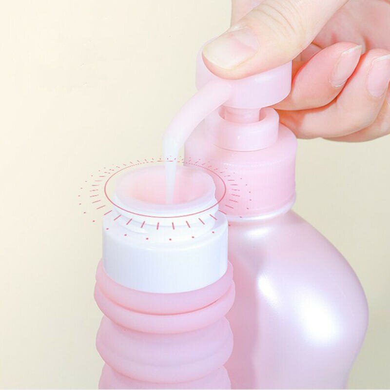 Botella de Gel de ducha plegable y creativa, botella de silicona para champú, loción vacía, envase de Sub-embotellado, Mini tubo plegable exprimible
