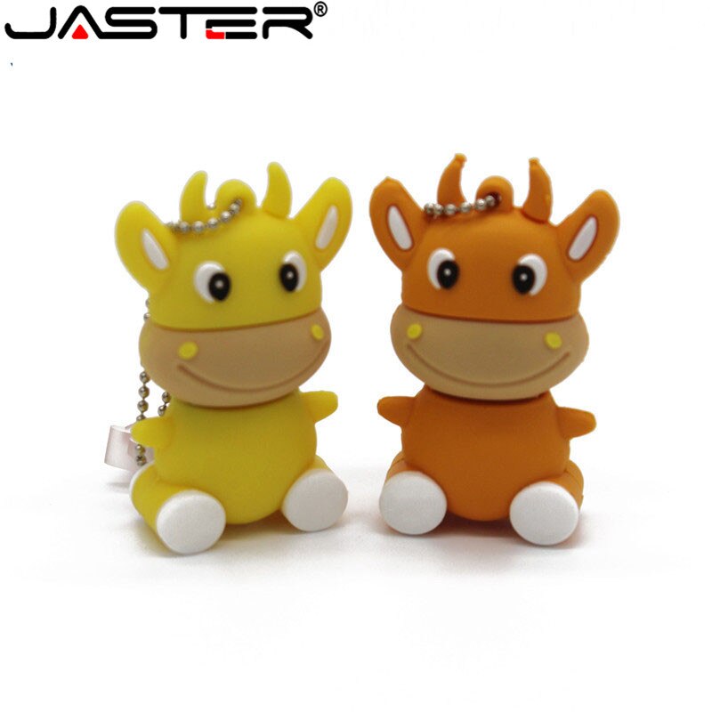 JASTER mini cartoon External Storage USB 2.0 4GB 8GB 16GB 32GB 64GB small cow cow USB flash drive