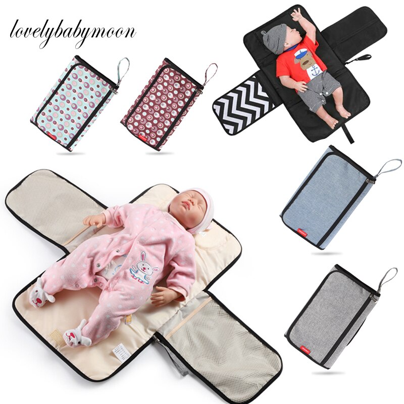 Waterdichte Aankleedkussen Luier Reizen Multifunctionele Portable Baby Luier Cover Mat Schoon Hand Vouwen Luiertas