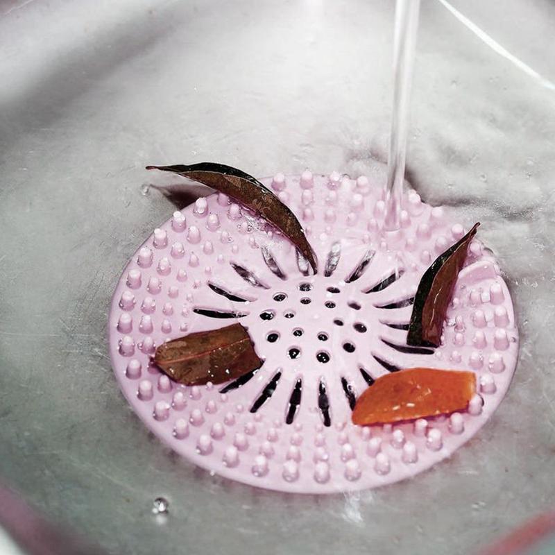 Sink Sewer Filter TPR Floor Drain Strainer Water Hair Stopper Bath Catcher Shower Cover Kitchen Bathroom gadgets Anti Clogging