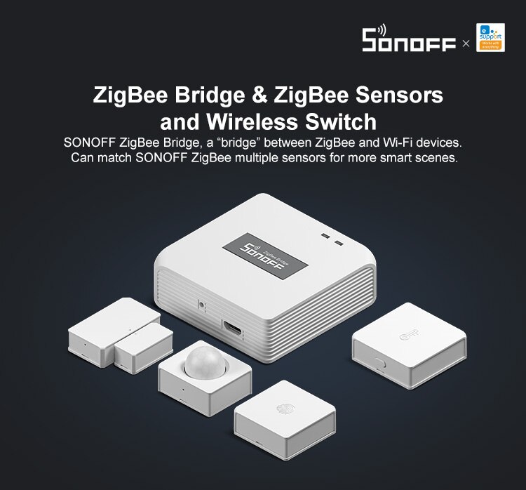 SONOFF-Puente inteligente Itead ZBBridge Zigbee, control remoto, dispositivos Wi-Fi en la aplicación eWeLink, funciona con Alexa y Google Home