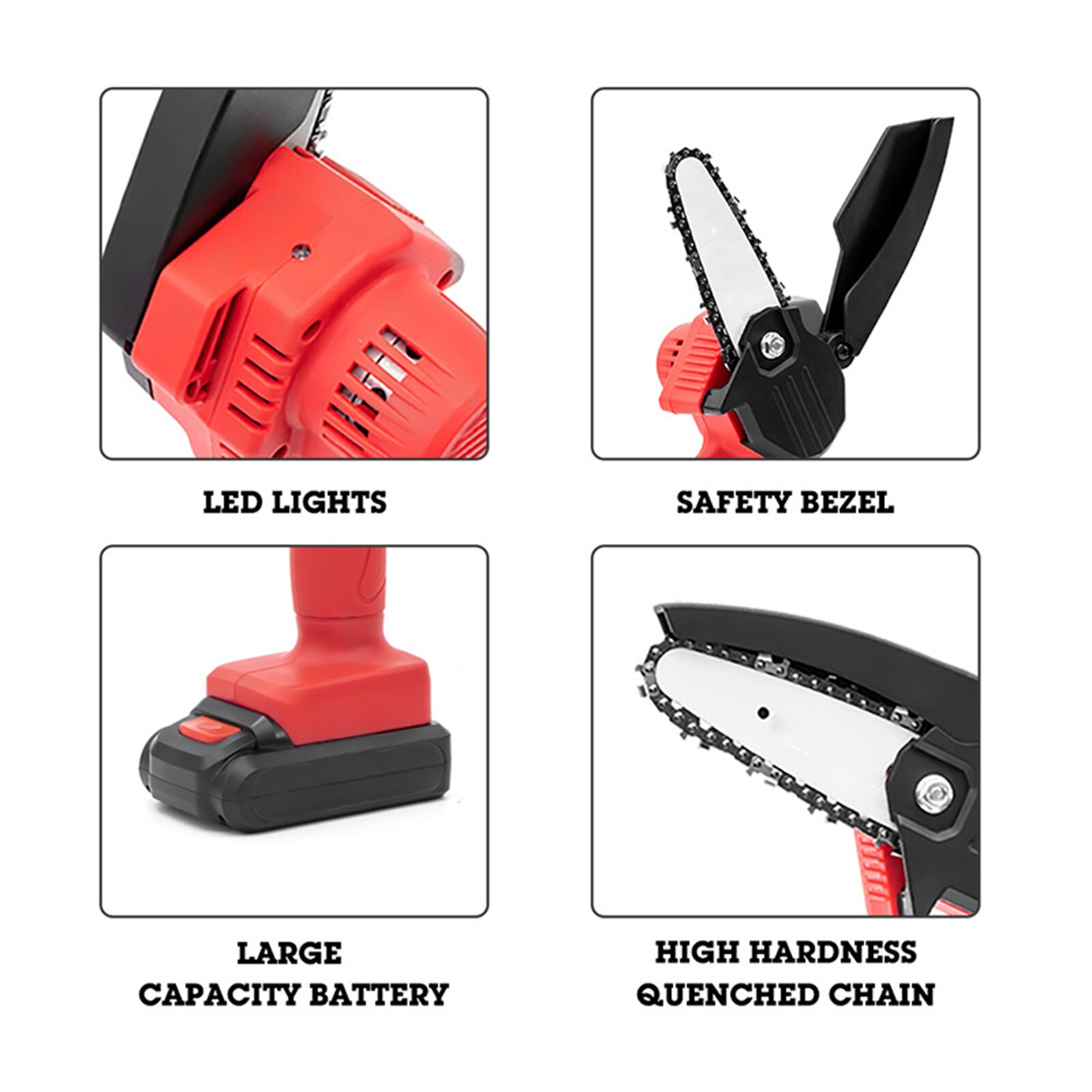 Electric Saw Motor Saw Small Electric Saw Pruning Saw Cutter Tool Chainsaw 24V Wireless Gardening Tool Electric Wood Chainsaw