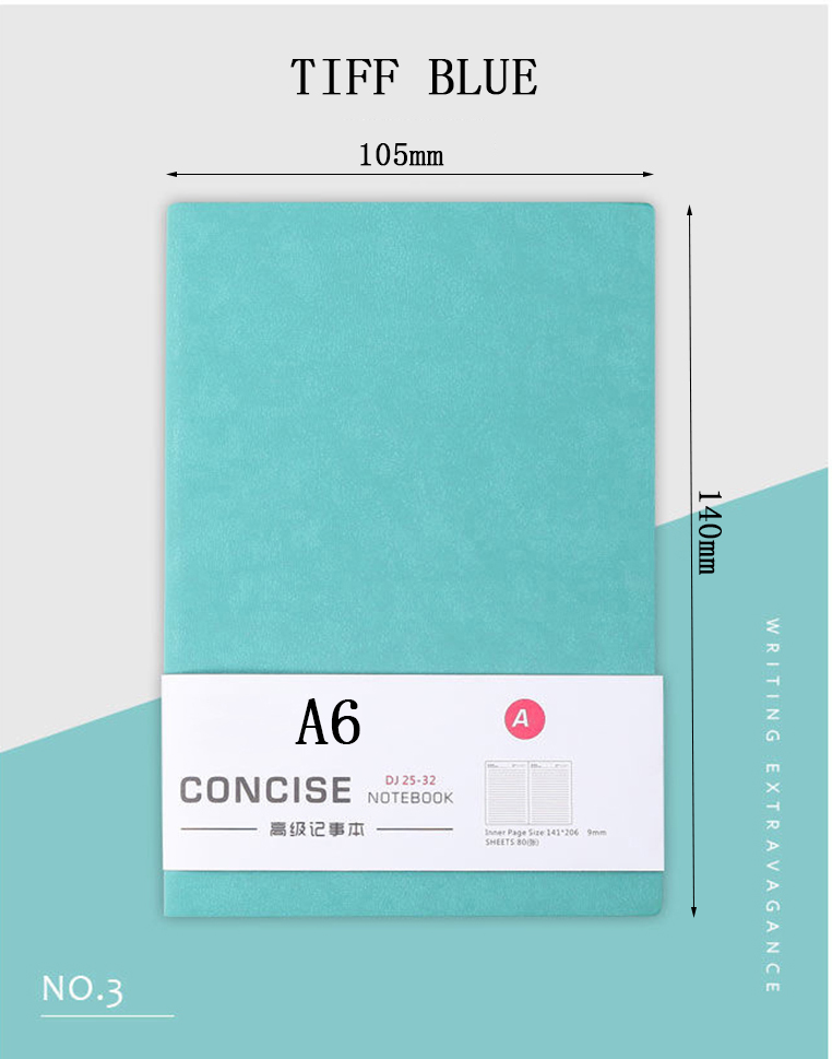 A6 Notebooks And Journals Notepads Diary Agenda Weekly Planner Writing Paper For Students School Office Supplies Notebooks UD88: green