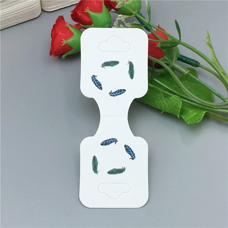 100pcs Kraft di Carta di Nuovo Modo Della Collana Tag 9x3.5cm Flamingo/Bello Del Fiore Dei Monili display Hang Etichette carta: c1