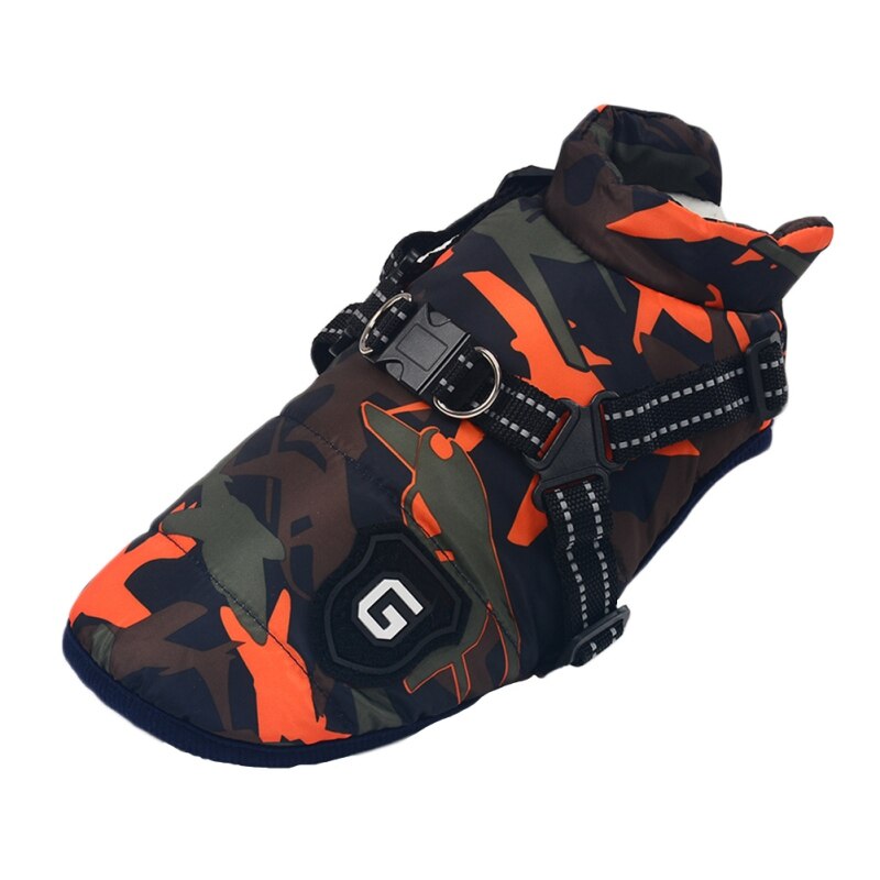 Pet Dog Cotton Material Vest Windproof Fabric Simple Adjustable Beautiful Clothes Autumn and Winter