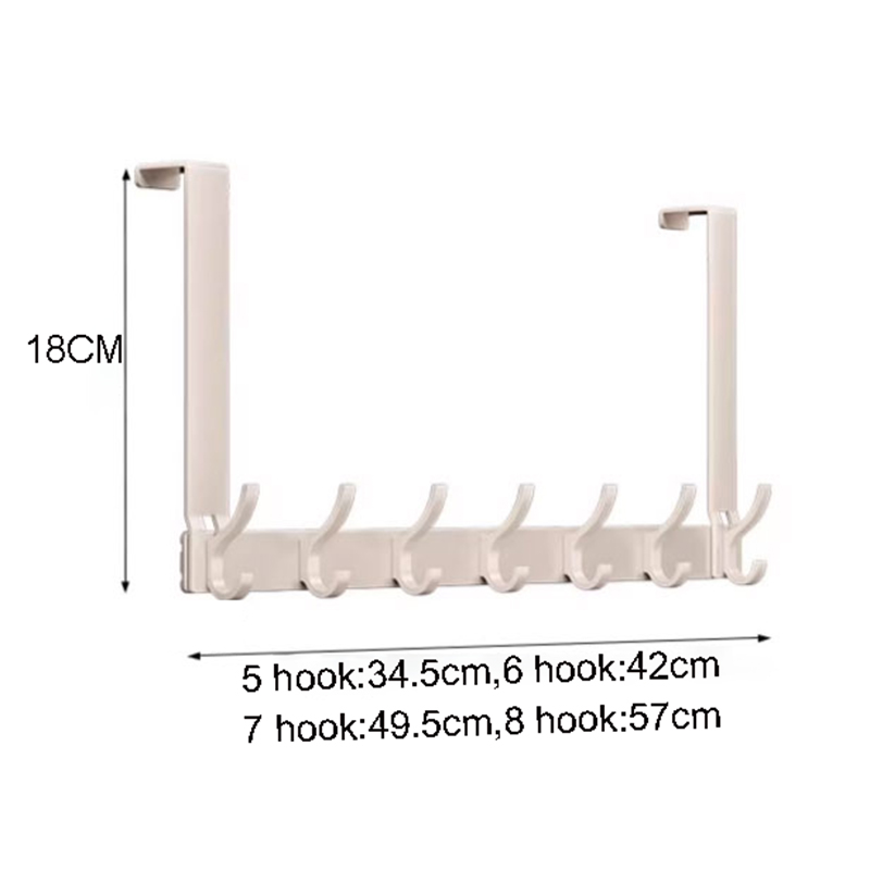 Boven de deur opbergorganisator hanger kledinghaken achter de deur muurhanger haken geen punch kapstok thuisopslag deurhaak