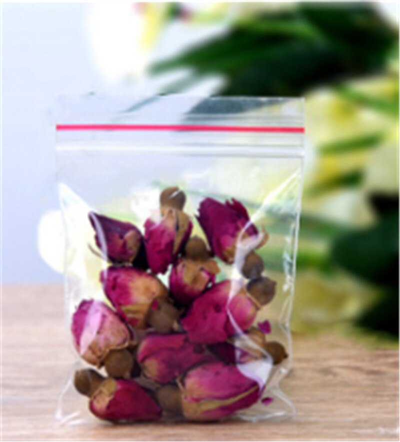 100PCS Jewelry Ziplock Zip Zipped Lock Reclosable Plastic Poly Clear Bags Thickness 0.05mm