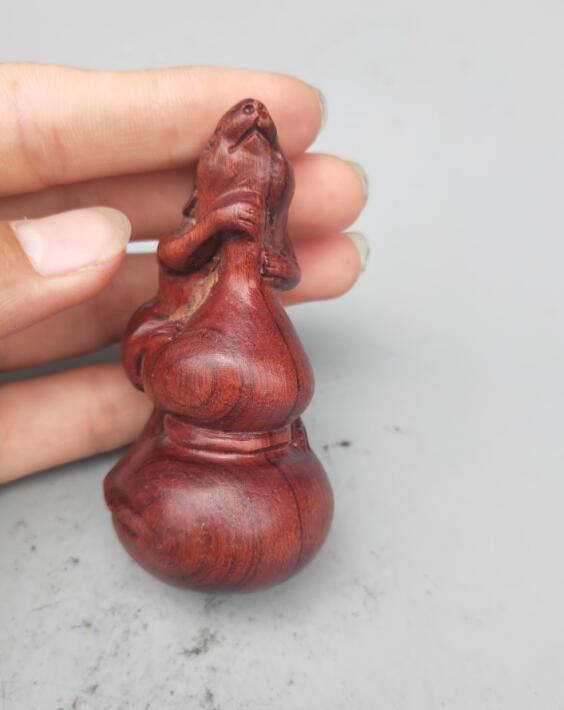 China Home collectie handwerk houtsnijwerk rat kleine standbeeld