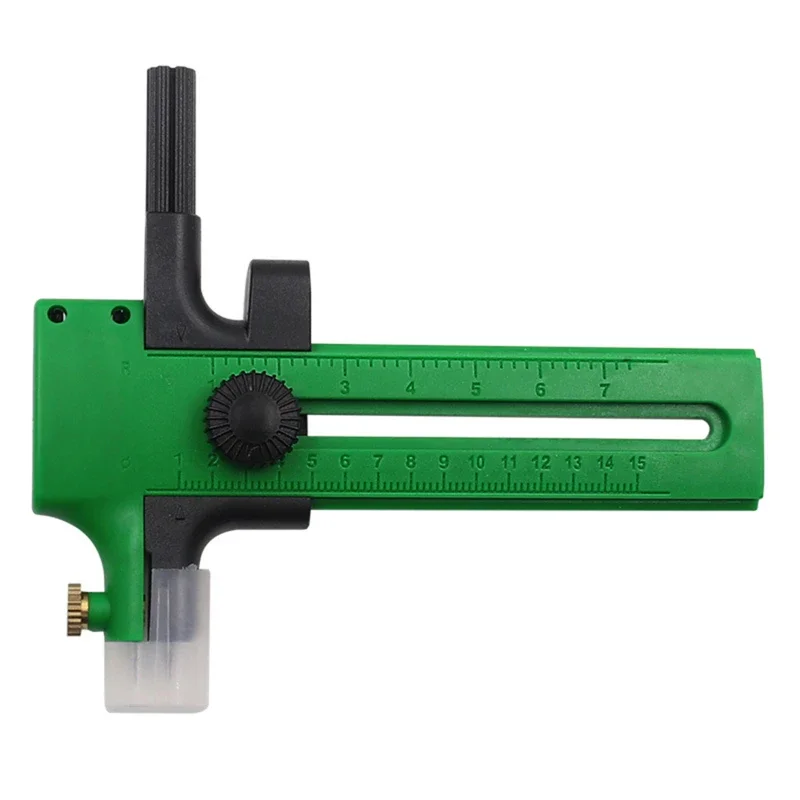 Adjustable Circular Cutting Tool Circle Cutter for Making Fabric Crafts DIY Scrapbook Art Craft Tool Circle Paper Cutter: green