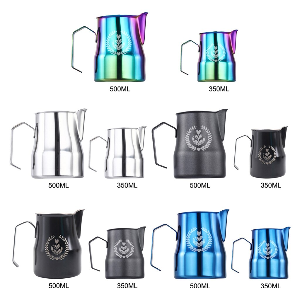 Milk Frothing Pitcher Coffee Milk Frothing Cup Cappuccino Milk Steam Pitcher Frother Cup for Espresso Machine