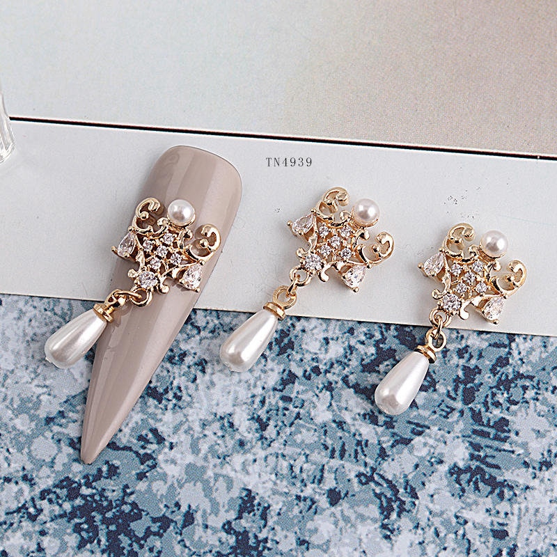 5 Pcs TN4939 Crystal Zirkoon Hanger Nail Art Gems Rhinestones Diamonds Nagels Accessoires Nail Art Decoraties 3D Nagel Charmes