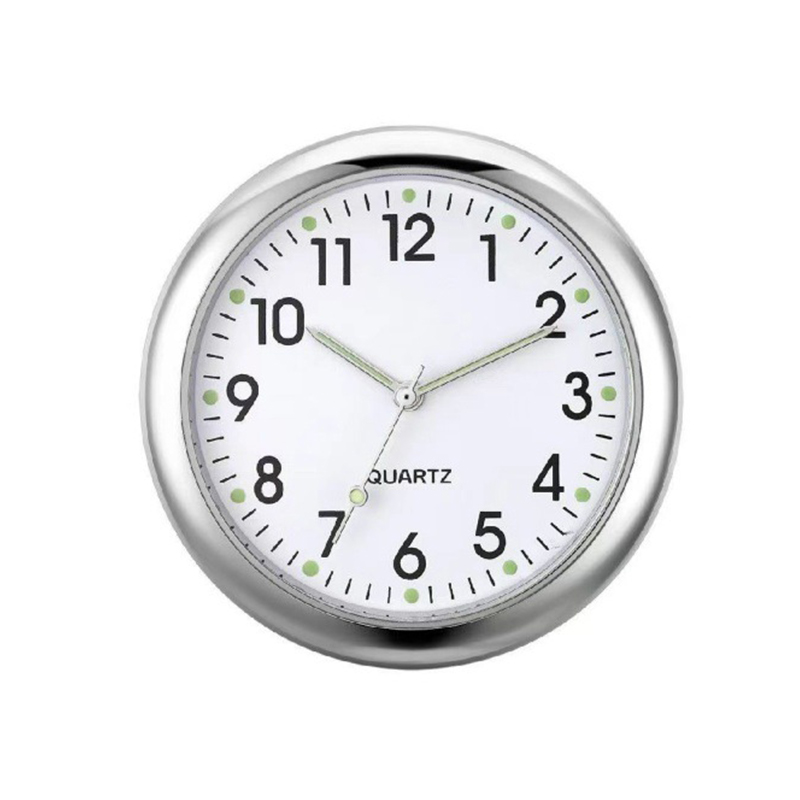 Automobil Uhr Armaturenbrett Auto Uhr Innen Dekor Tragbare Mini Uhr Dekoration Leuchtende Analog Uhr Ornamente Für Autos: verrotten