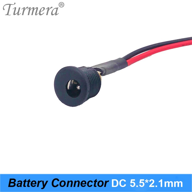 Connettore di alimentazione cc batteria per connettore jack DC impermeabile fai-da-te DC022B 5.5X2.1mm con filo Turmera NWE DEC27