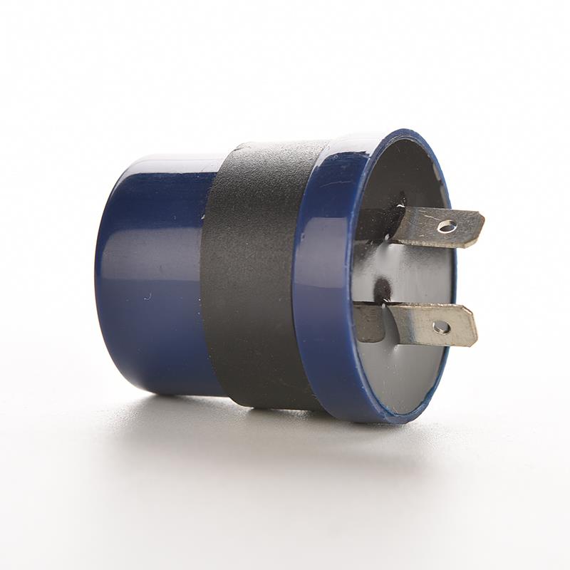Cc 6V 12V entrée moto indicateur relais clignotant bleu intégré Beeper clignotant clignotant LED clignotant 2 broches moteur Buzzer 1Pc